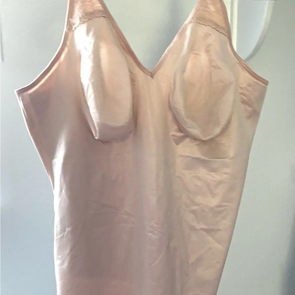 RUBY RIBBON PIN UP CAMI #3055 size 48 Pale Nude New